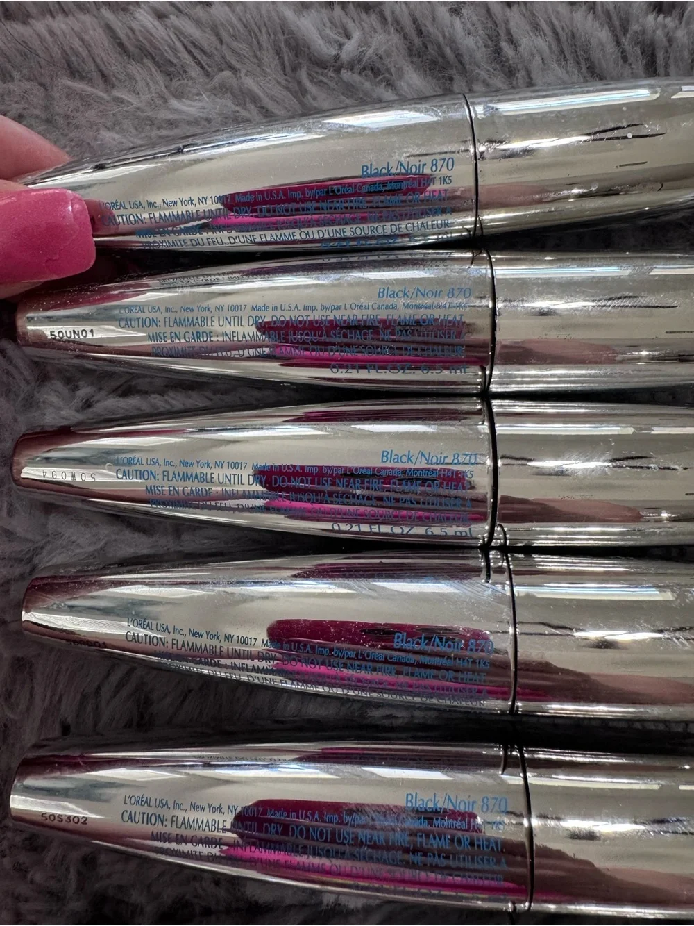 LOREAL Paris (5) 870 BLACK Butterfly Mascara Volume Waterproof & (1) 871 New